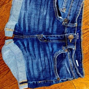 Dark blue jeans shorts